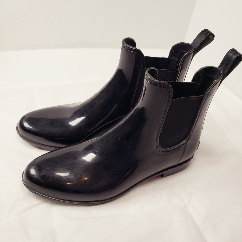 Sam Edelman boot Tinsley Shiny 10 Womens Black Rain